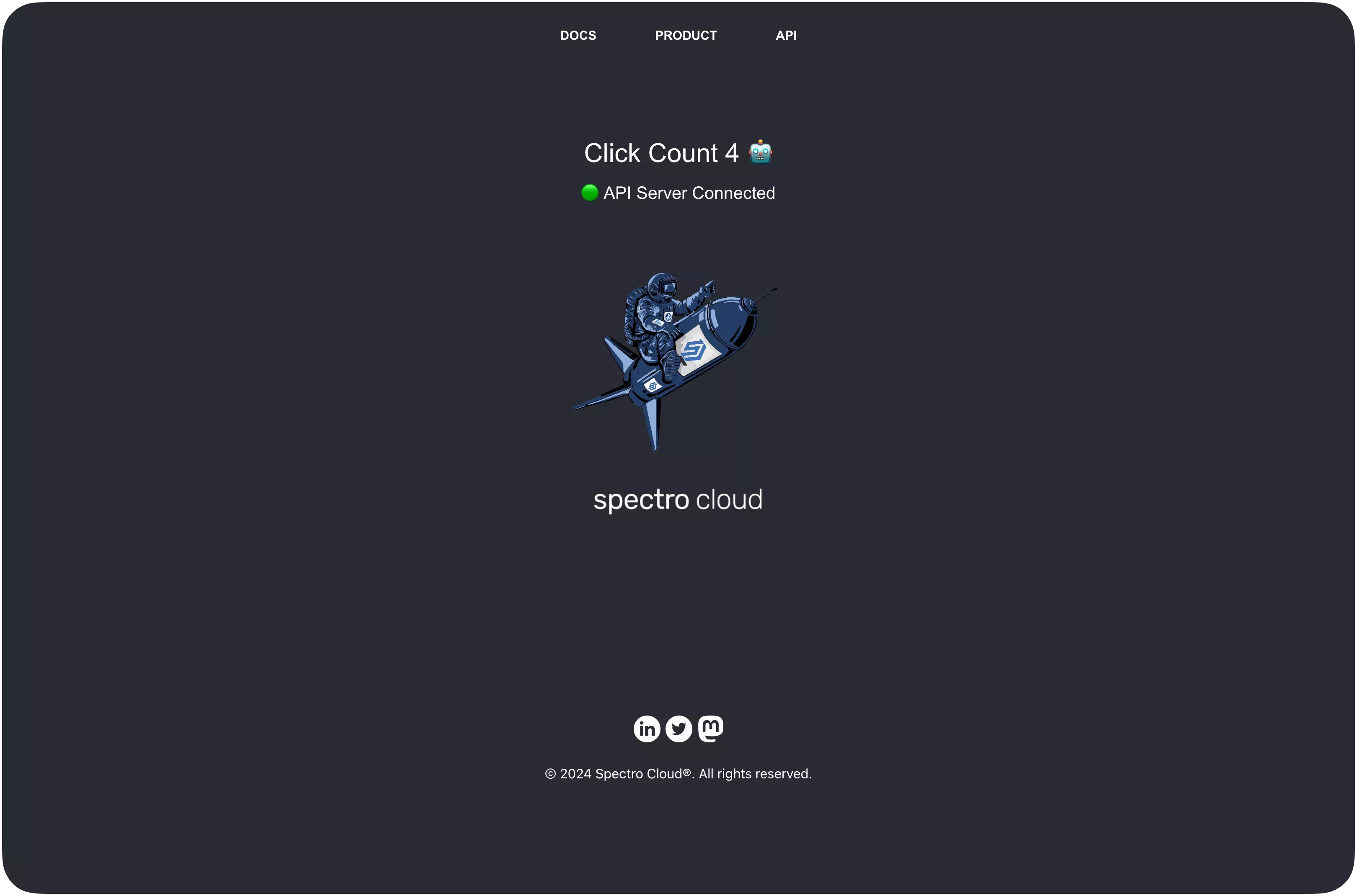 Deployed application